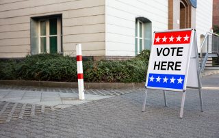 vote here sign election