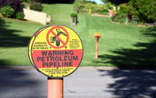 warning petroleum pipeline