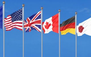 G7 flags