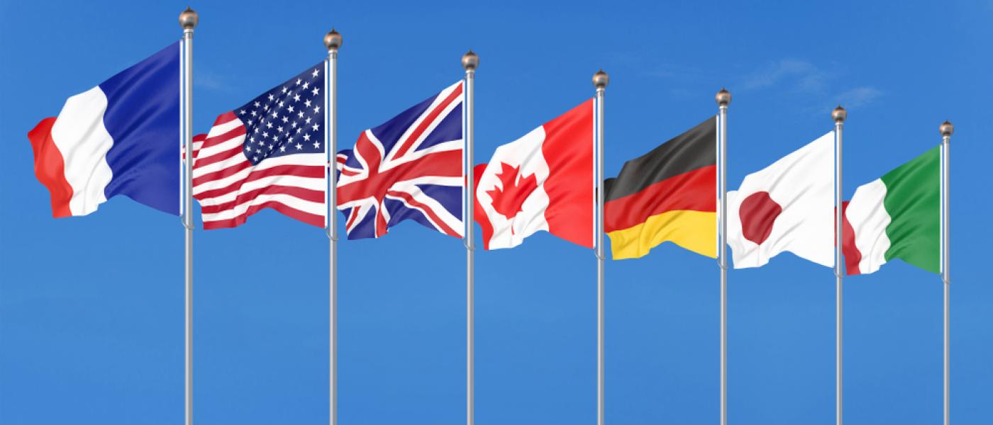 G7 flags