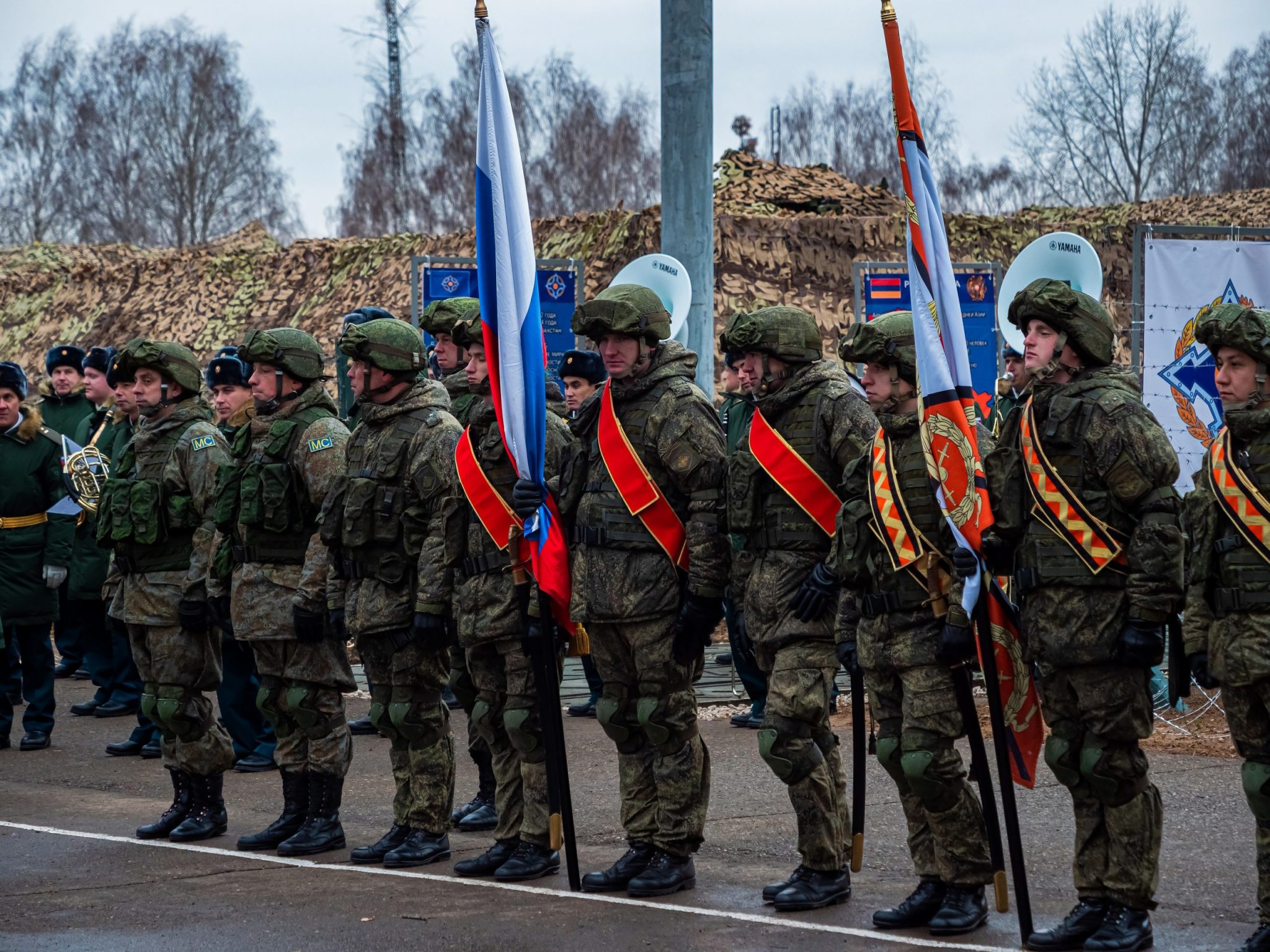 Kazan, Russia. 08 November 2021. Soldiers of Russian peacekeeping forces at the exercises.