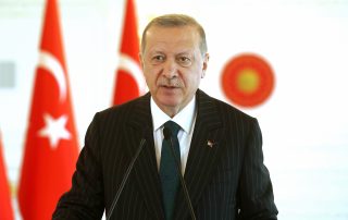Tekirdag, Turkey - June 27, 2020: Turkish President Recep Tayyip Erdogan Speaks at a Meeting