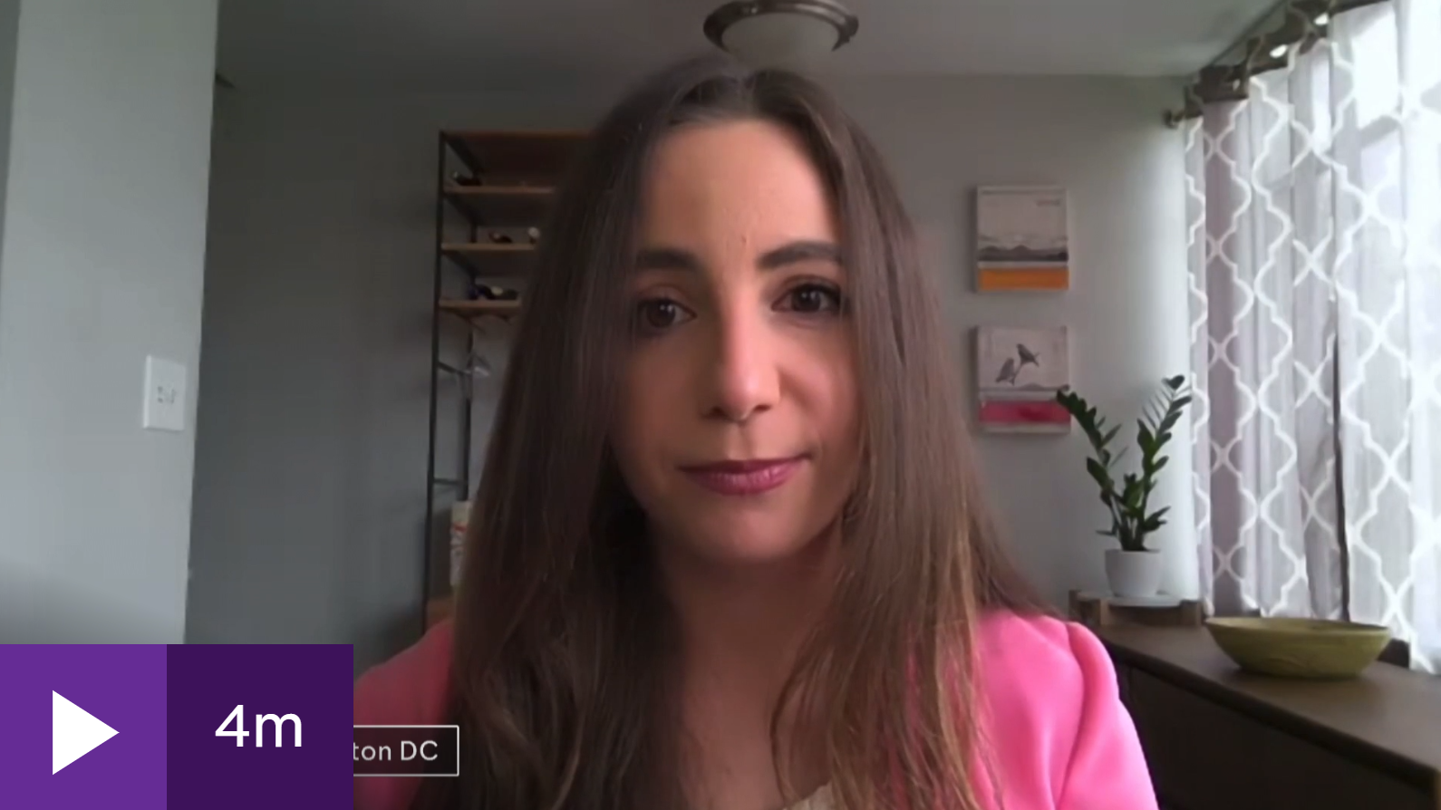 screenshot of Lindsay Gorman on Channel 4 News